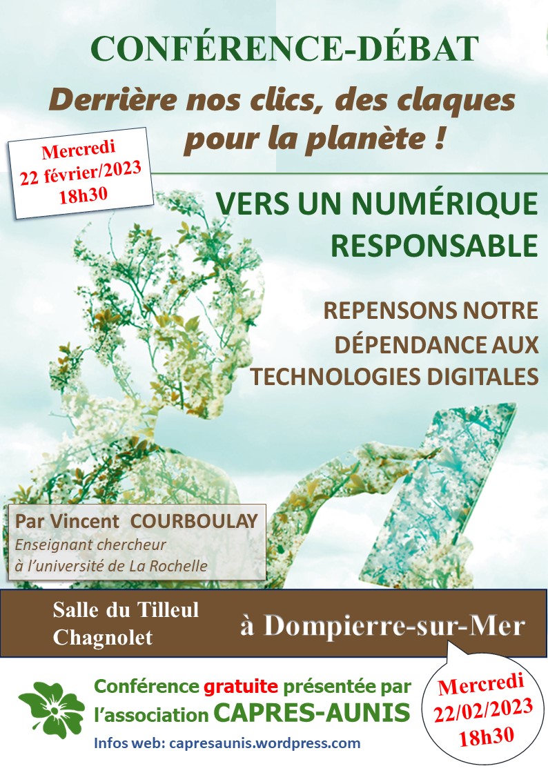 2023-02-02 Conférence NUMÉRIQUE du 22 février Affiche