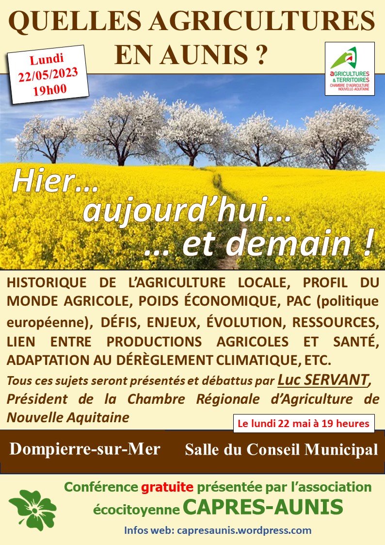 2023-04-21 Affiche AGRICULTURES EN AUNIS
