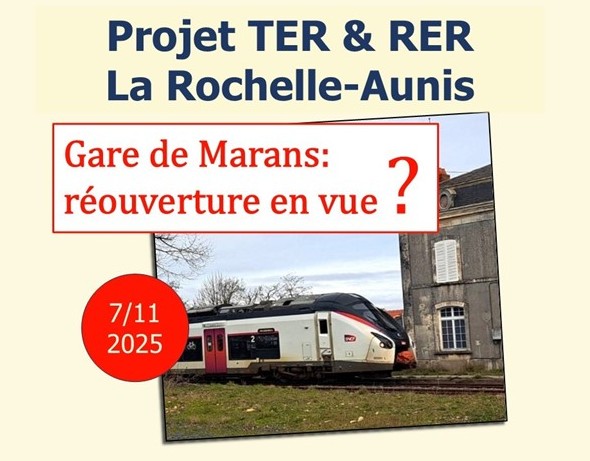 Vendredi 7/11- Dessertes ferroviaires de proximité en&nbsp;Aunis