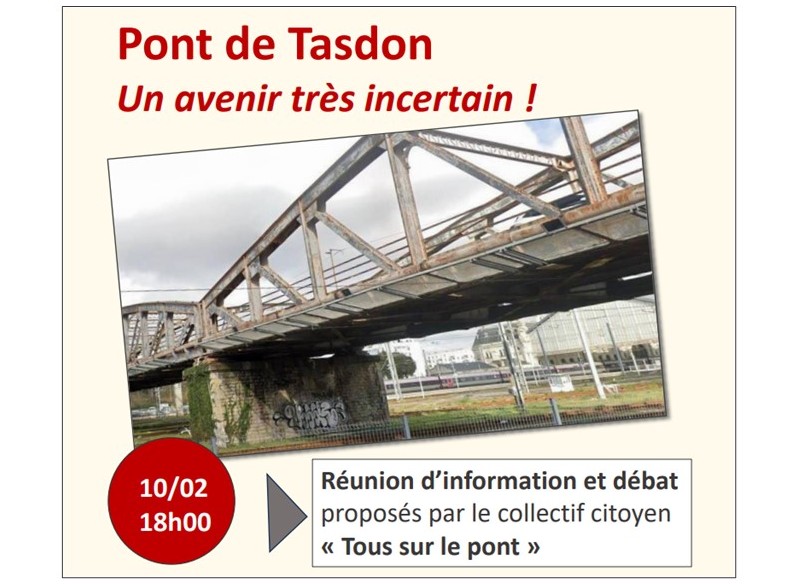 Pont de Tasdon, réunion publique le 10 février